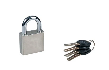 Nickel Plated Square Iron Padlock Nickel Plated Square Iron Padlock