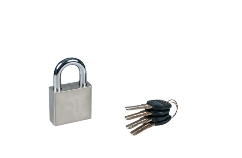 Nickel Plated Square Iron Padlock