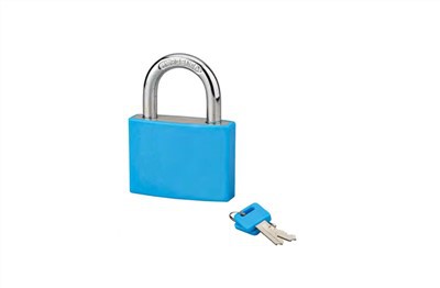 Aluminium Padlock with Plastic Cover